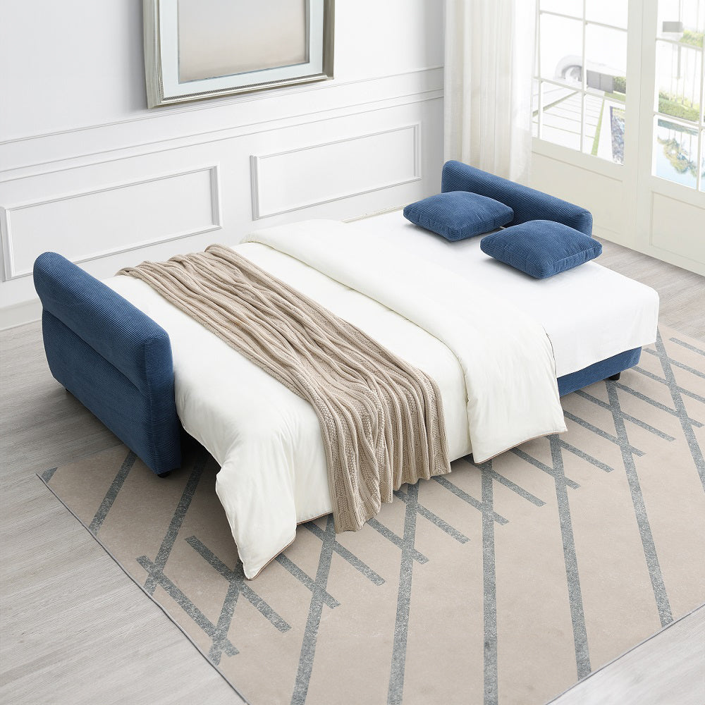 Haran Sofa w/Sleeper, Storage & 2 Pillows (Queen)