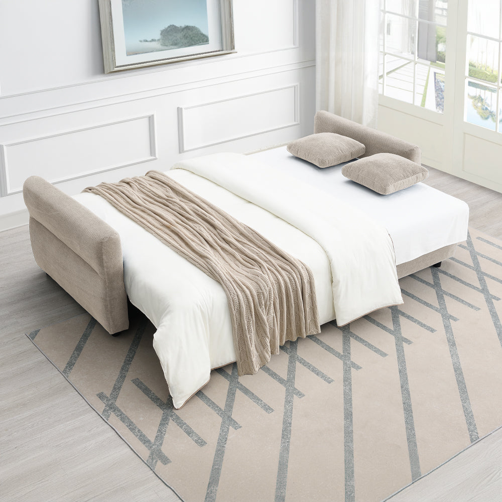 Haran Sofa w/Sleeper, Storage & 2 Pillows (Queen)