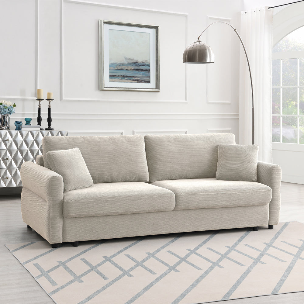 Haran Sofa w/Sleeper, Storage & 2 Pillows (Queen)