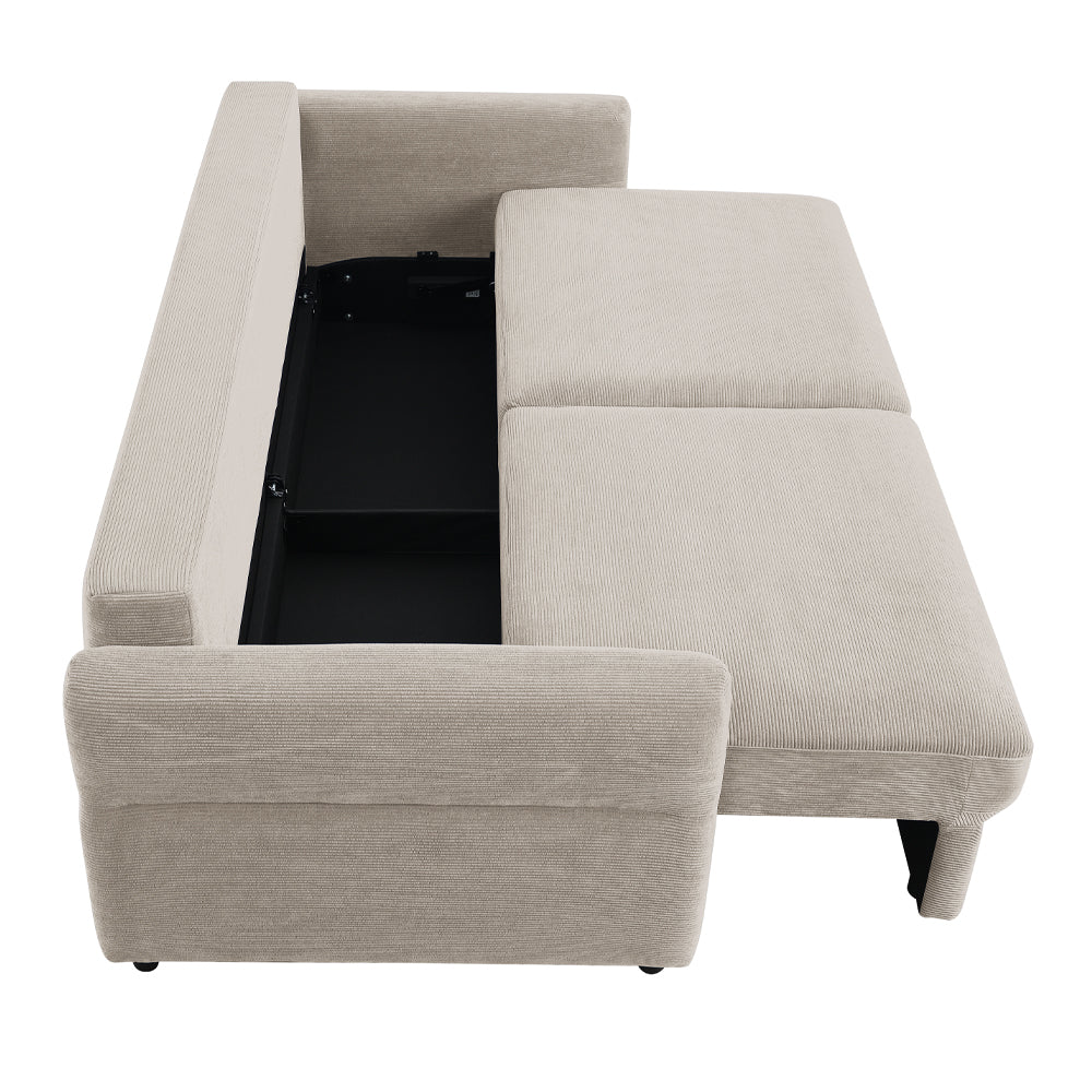 Haran Sofa w/Sleeper, Storage & 2 Pillows (Queen)