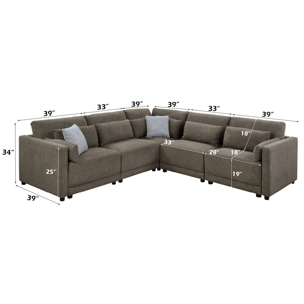 Rylie Modular - LF Chair w/3 Pillows