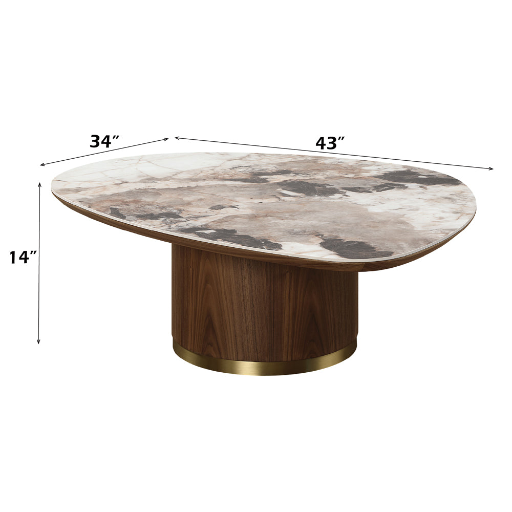 Willene Coffee Table w/Ceramic Top