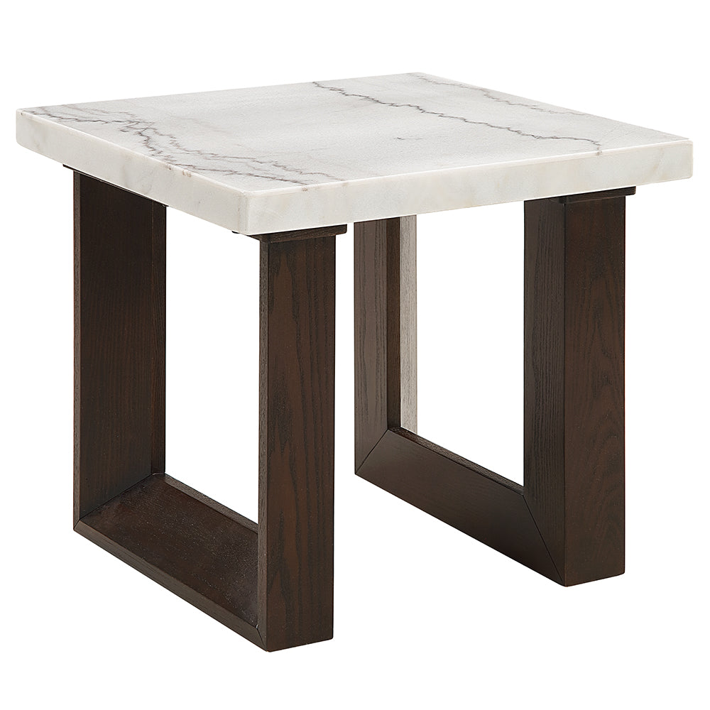 Edwyn End Table w/Natrual Marble Top