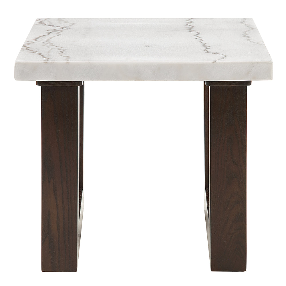 Edwyn End Table w/Natrual Marble Top