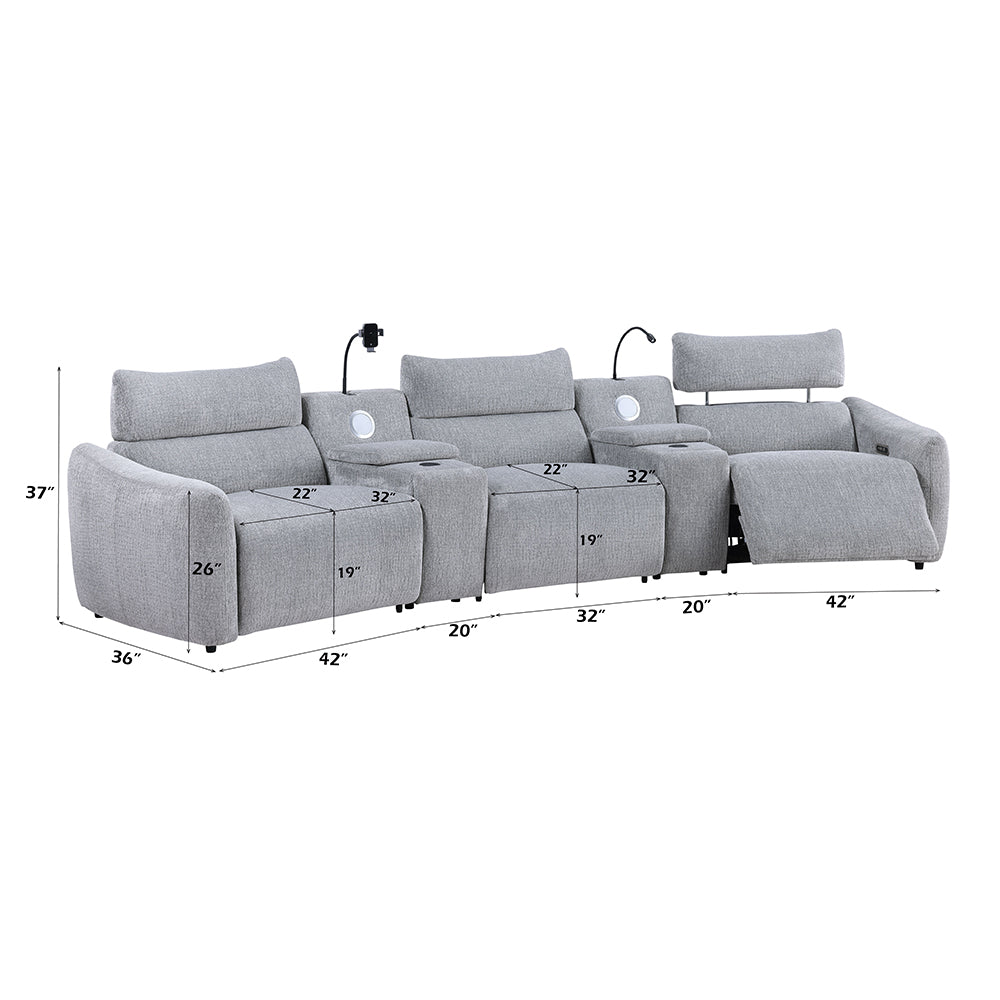 Fullar Modular Power Motion Armless Recliner