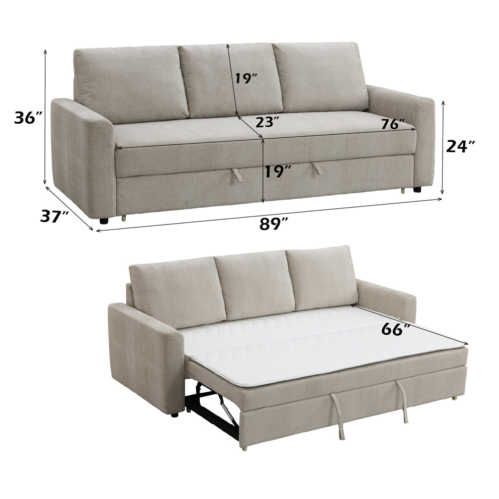 Leira Sofa w/Sleeper (Full Bed)