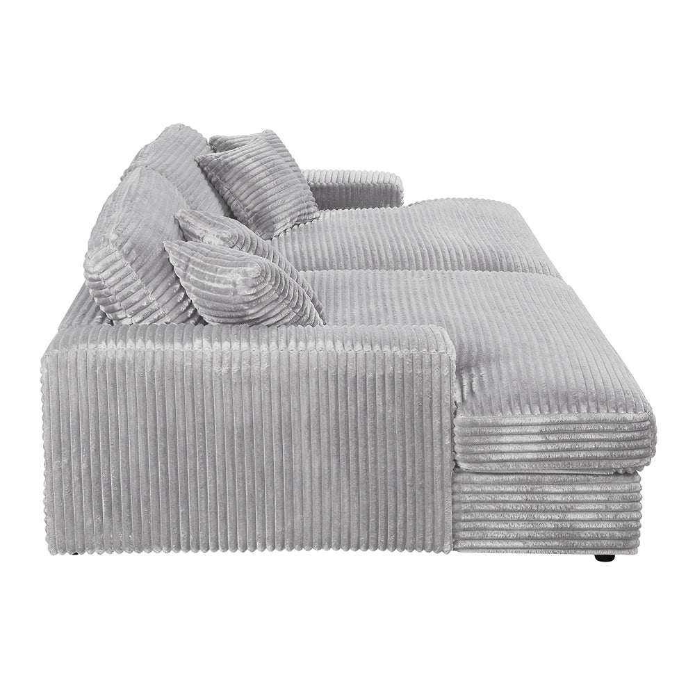 Hilde Sectional Sofa w/4 Pillows