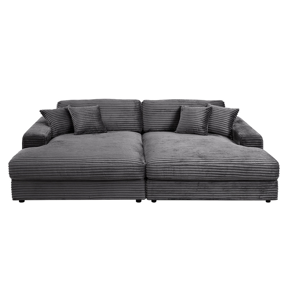 Hilde Sectional Sofa w/4 Pillows