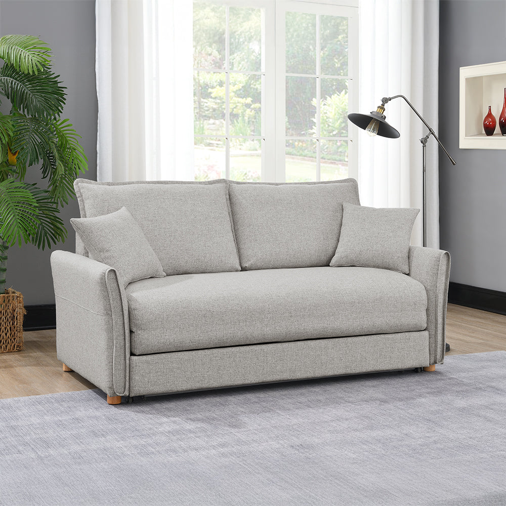 Oran Sofa w/Sleeper, Storage & 2 Pillows (Queen)