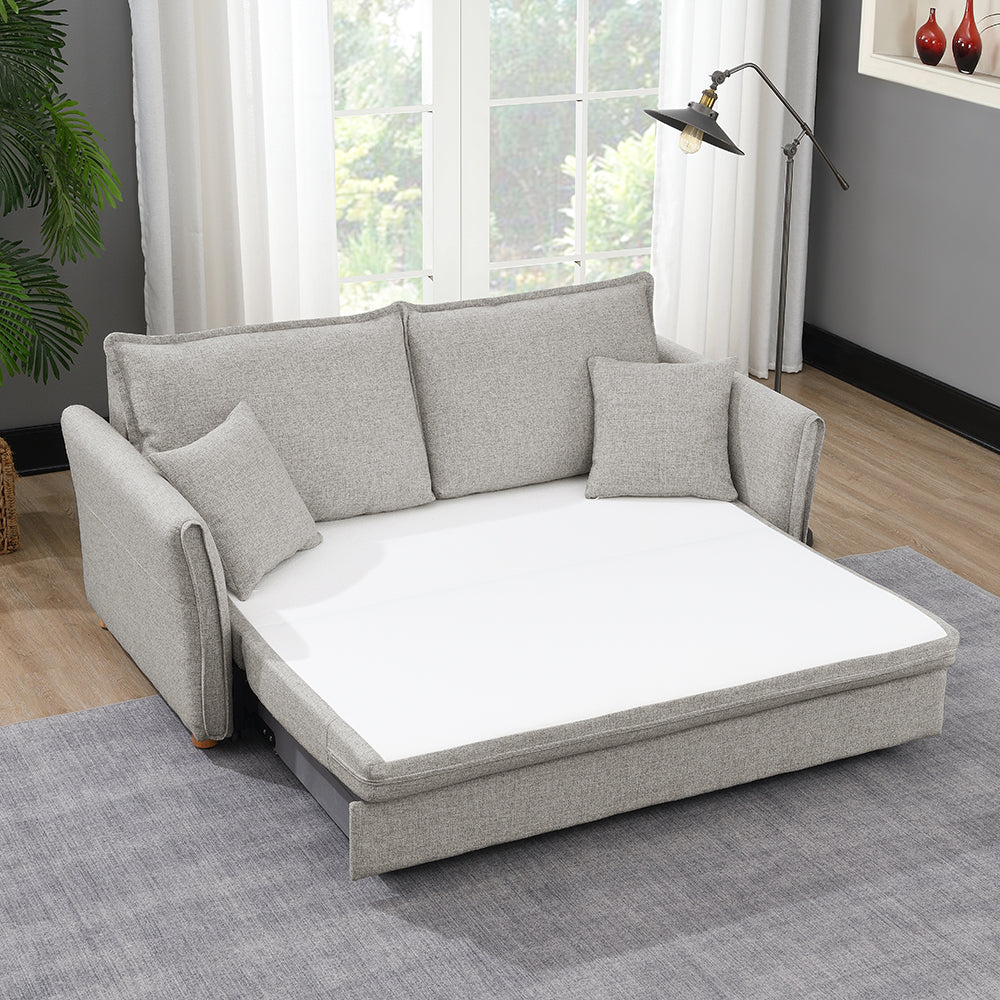 Oran Sofa w/Sleeper, Storage & 2 Pillows (Queen)