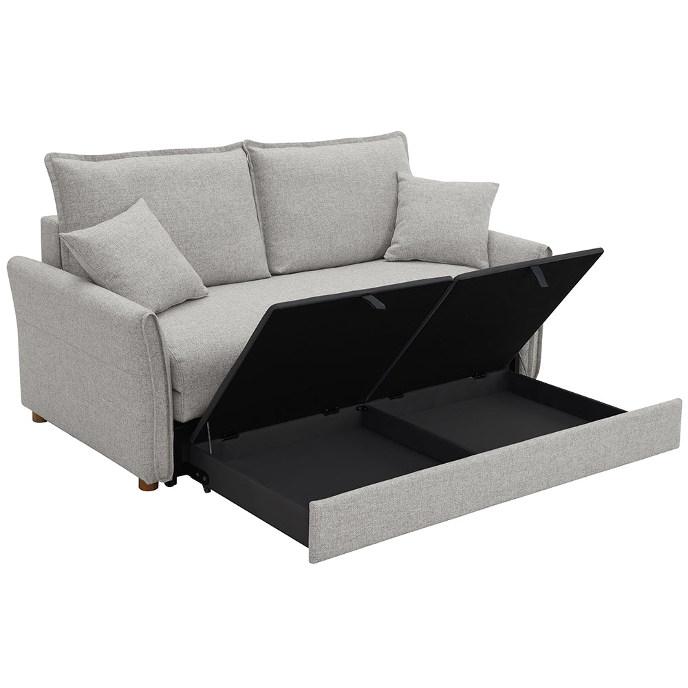 Oran Sofa w/Sleeper, Storage & 2 Pillows (Queen)