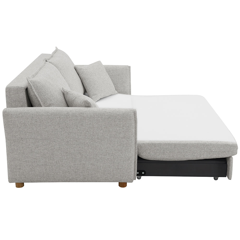 Oran Sofa w/Sleeper, Storage & 2 Pillows (Queen)