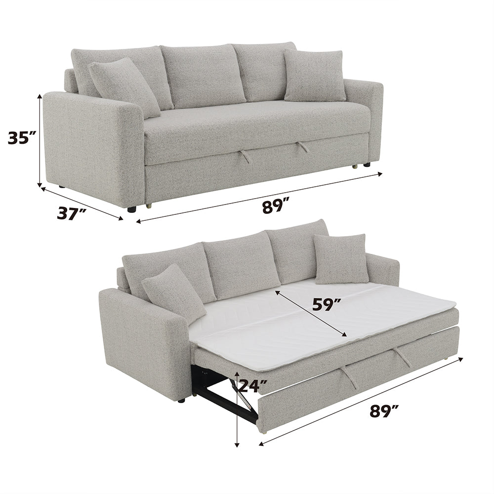Connie Sofa w/Sleeper & 2 Pillows (Full)