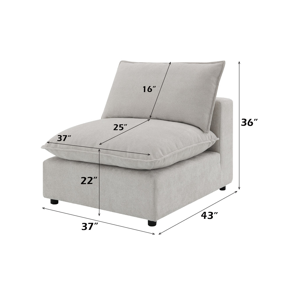 Marisa Modular Armless Chair