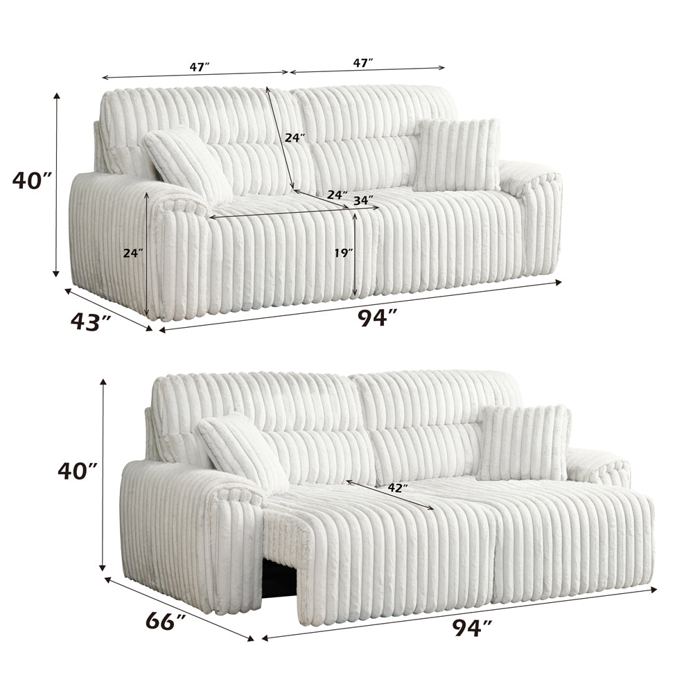 Jaya Power Motion Sofa w/Sleeper & USB Port
