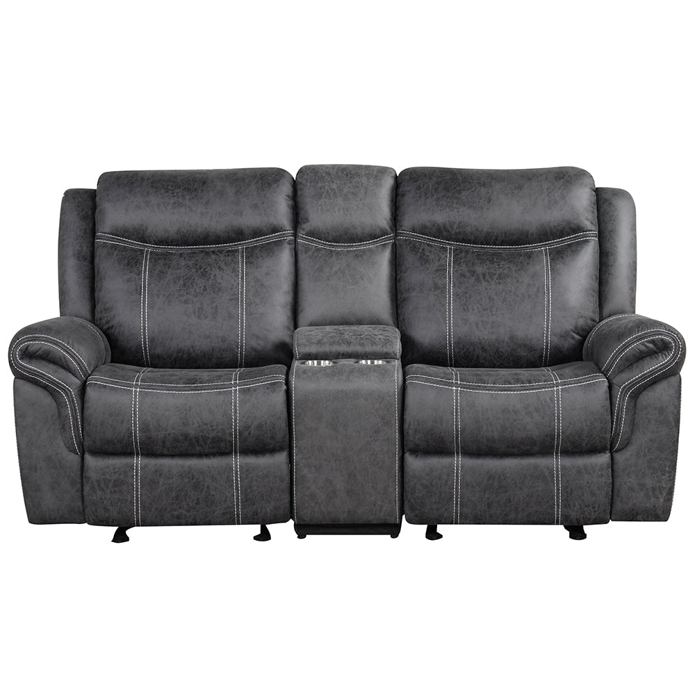 Zubaida Power Motion Glider Loveseat w/USB Port