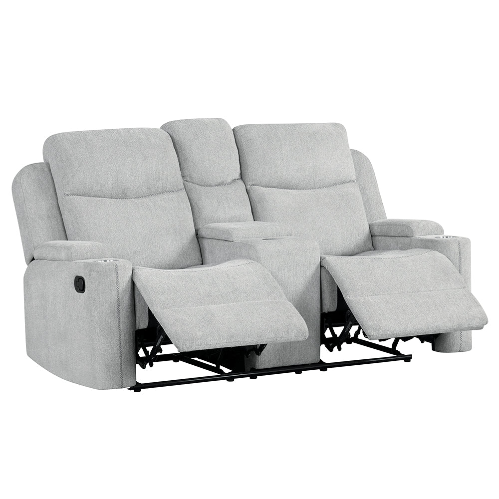 Galya Motion Loveseat w/Console & Storage Arm