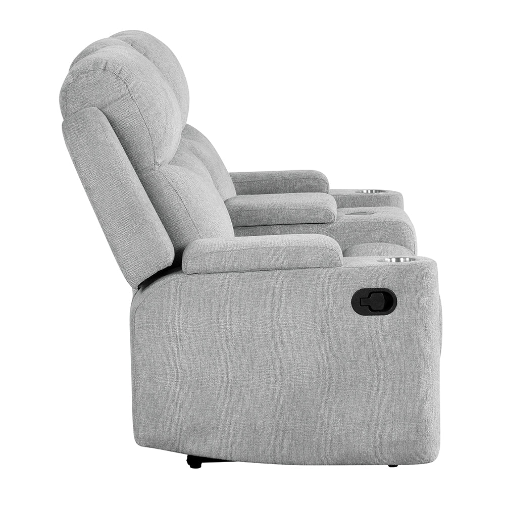 Galya Motion Loveseat w/Console & Storage Arm