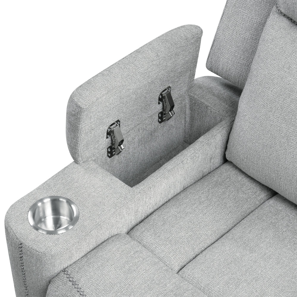 Galya Motion Loveseat w/Console & Storage Arm