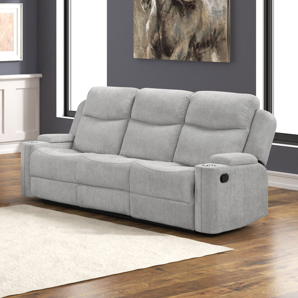 Galya Motion Loveseat w/Console & Storage Arm