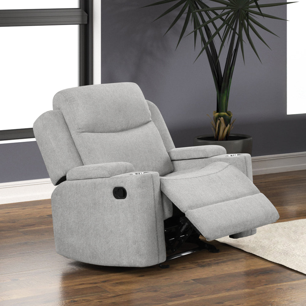 Galya Motion Glider Recliner w/Storage Arm