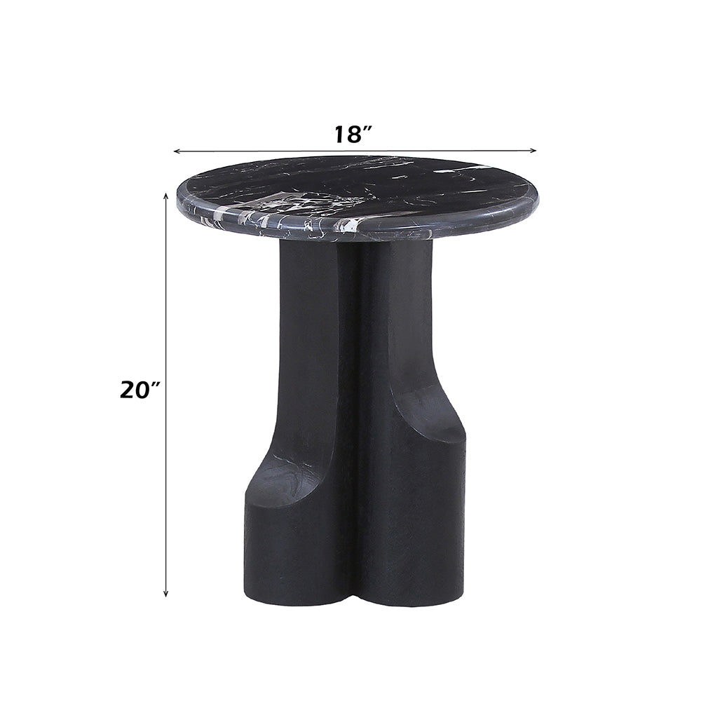 Kinton End Table w/Natural Marble Top