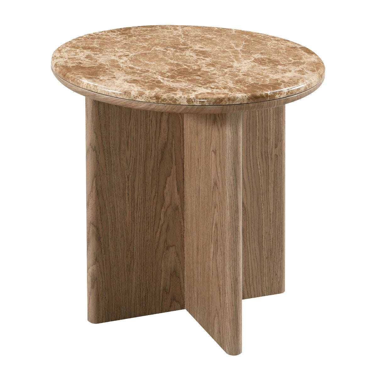 Markku End Table w/Natural Marble