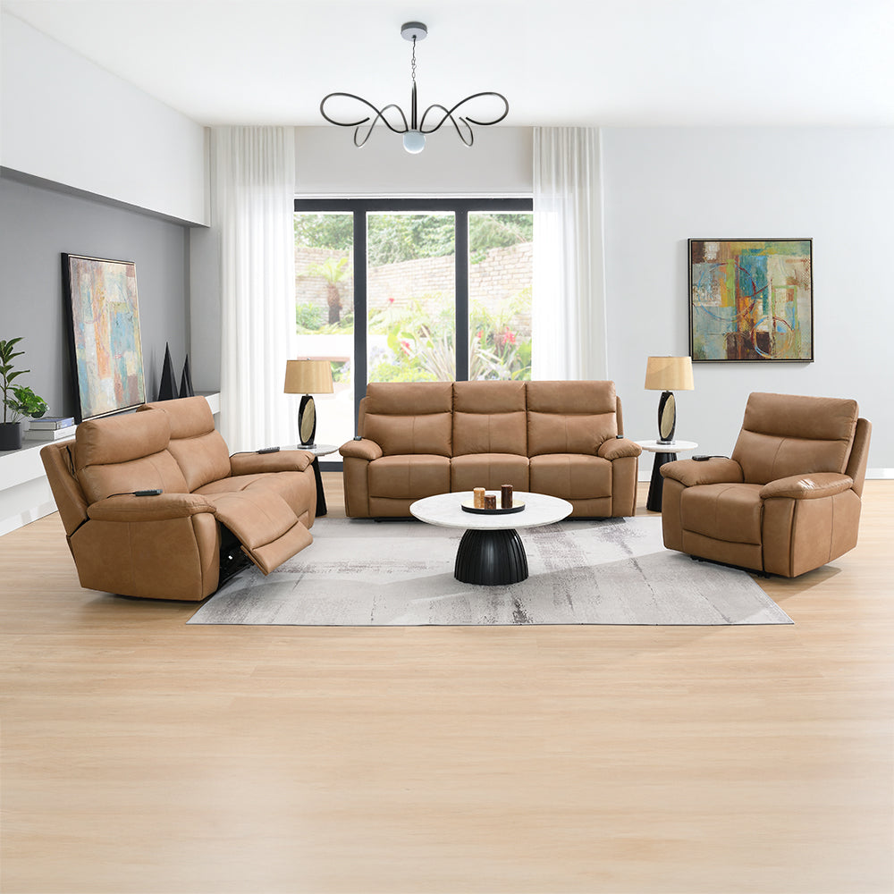 Chavis Power Motion Loveseat w/USB & Power Headrest