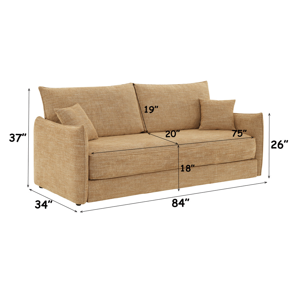 Cadie Sofa w/Sleeper & 2 Pillows (Full)