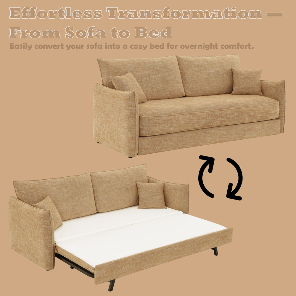 Cadie Sofa w/Sleeper & 2 Pillows (Full)