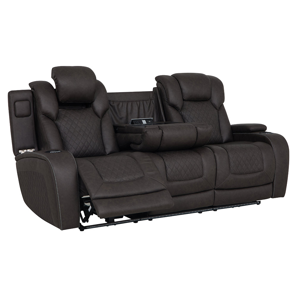 Wendell Power Motion Sofa w/Dropdown Table, Storage,USB & LED