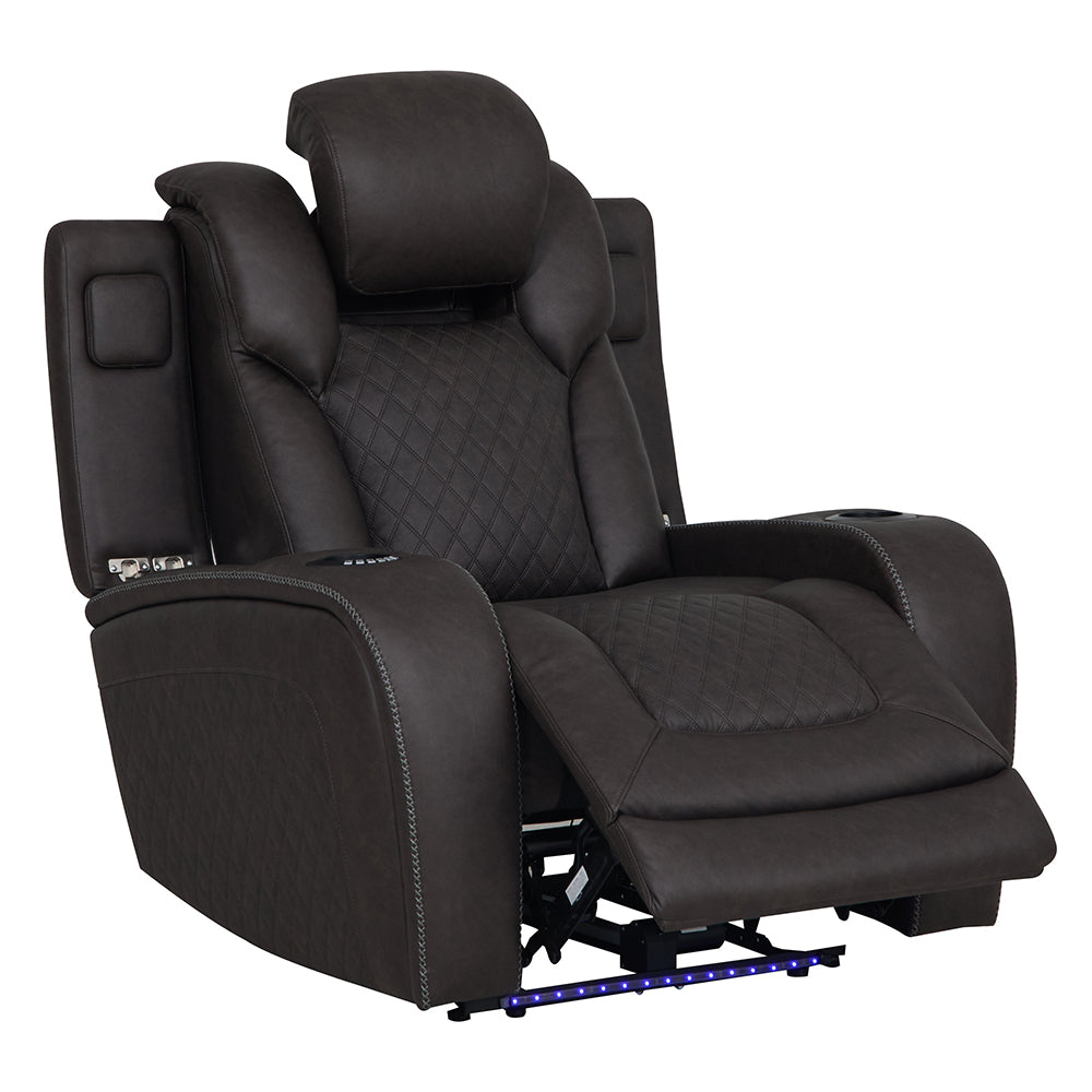 Wendell Power Motion Recliner w/Storage,USB & LED