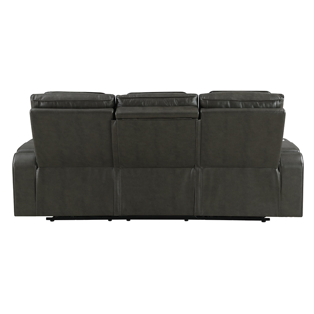 Taddeo Power Motion Sofa w/Power Headrest, USB, Wireless Chaeger, LED & Reading Light