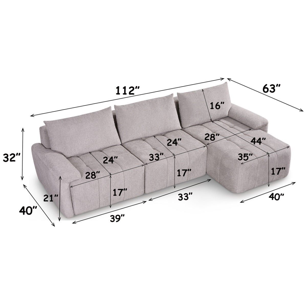 Dorcas Sectional Sofa