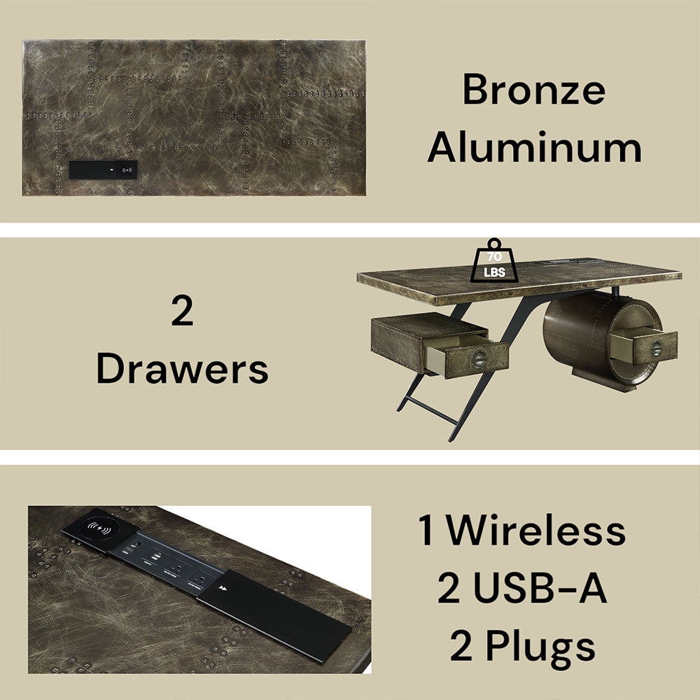 Brancaster Executive Desk w/USB Port